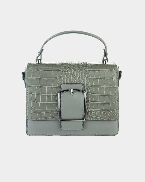 Galentino Bags cross body saddle bag in black - Image 2