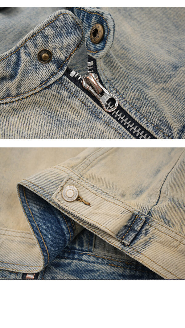 Simple Casual Denim Coat For Men - Image 3