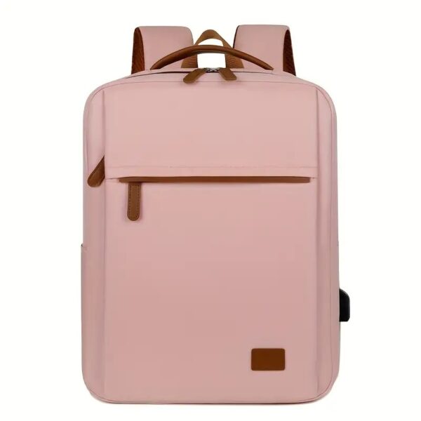 Backpack Oxford Cloth Business Computer Bag With Large Capacity, Strong And Wearable Student School Bag, Solid Color And Versatile Travel Backpack - Image 3