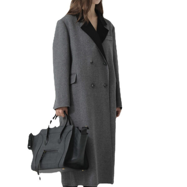 Women's Loose Extended Gun Lapel Coat - Image 6