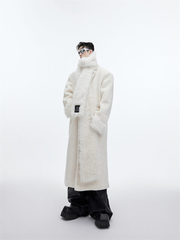 Scarf Design Overcoat Plush Thickened - Image 3