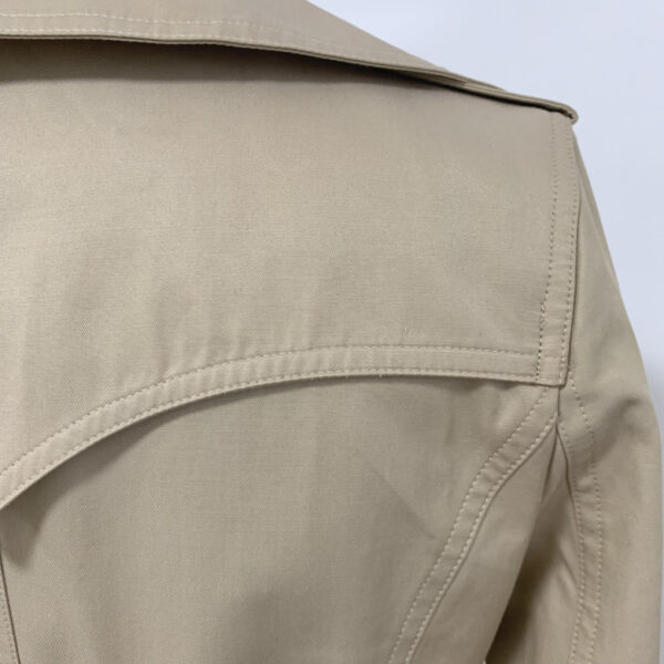 Buckle double-breasted belted long trench coat - Image 3