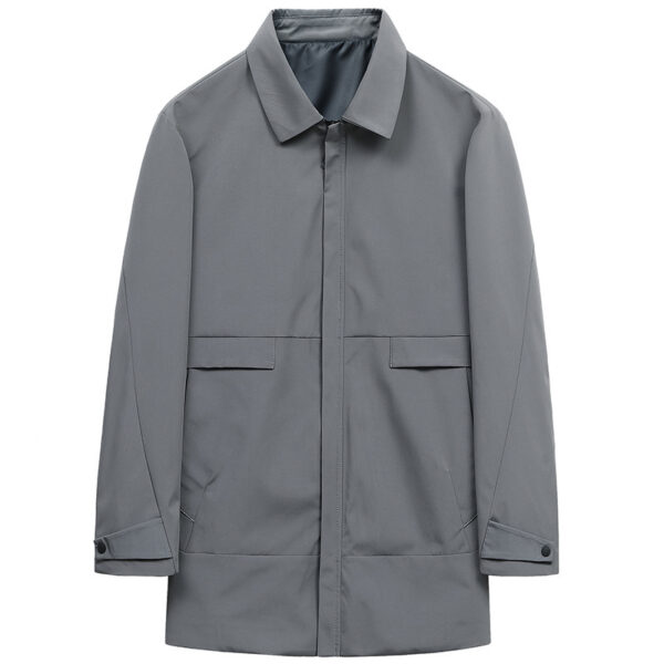 Lapel men's trench coat