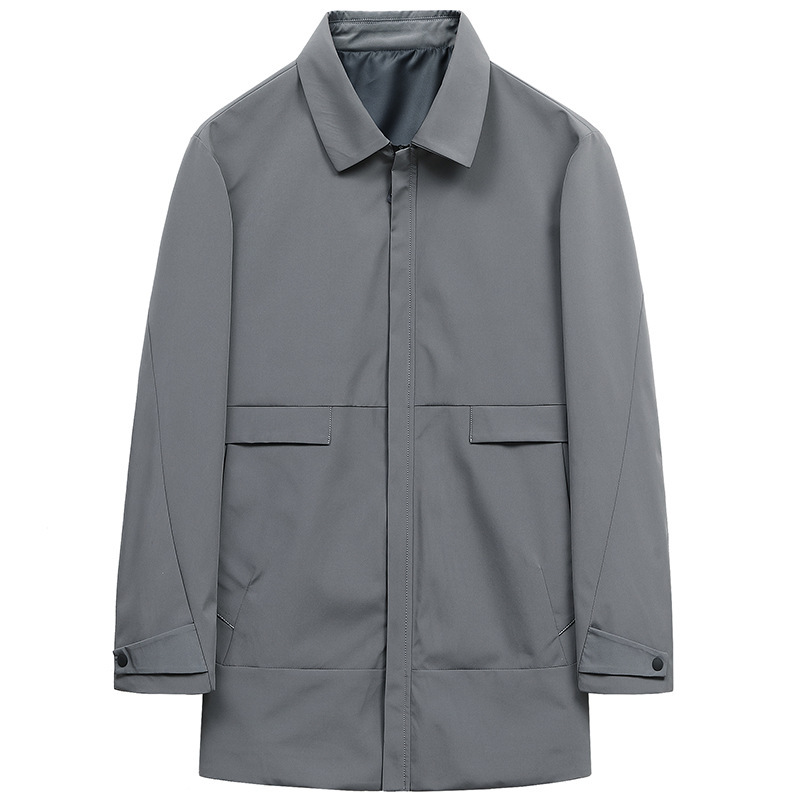 Lapel men’s trench coat