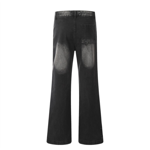 Fashion Loose Denim Bootcut Pants Men - Image 3