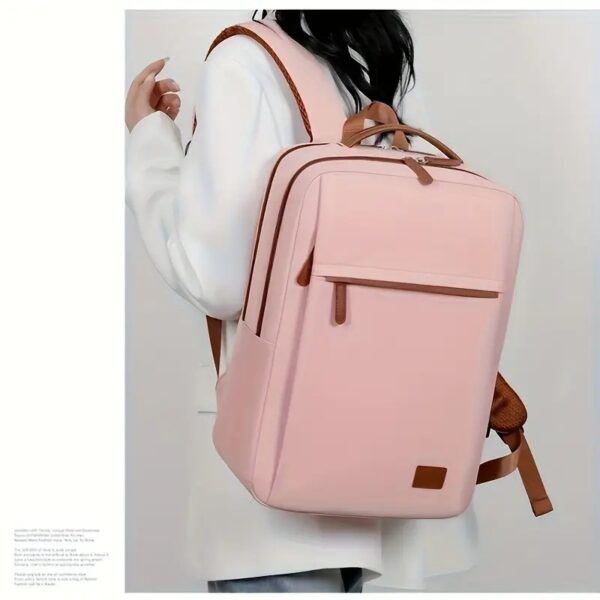 Backpack Oxford Cloth Business Computer Bag With Large Capacity, Strong And Wearable Student School Bag, Solid Color And Versatile Travel Backpack - Image 2