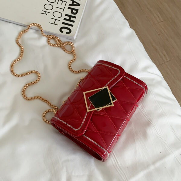 Messenger Bag Rhombic Chain Fashion Small Square Bag - Image 5