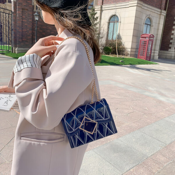 Messenger Bag Rhombic Chain Fashion Small Square Bag - Image 6