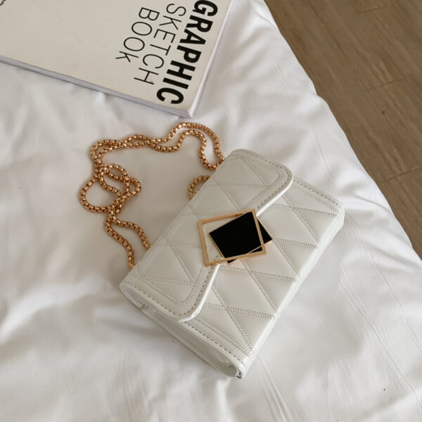 Messenger Bag Rhombic Chain Fashion Small Square Bag - Image 2
