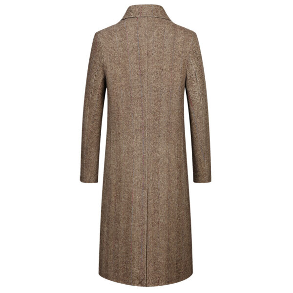 Handmade double-sided woolen coat men's cashmere coat - Image 4