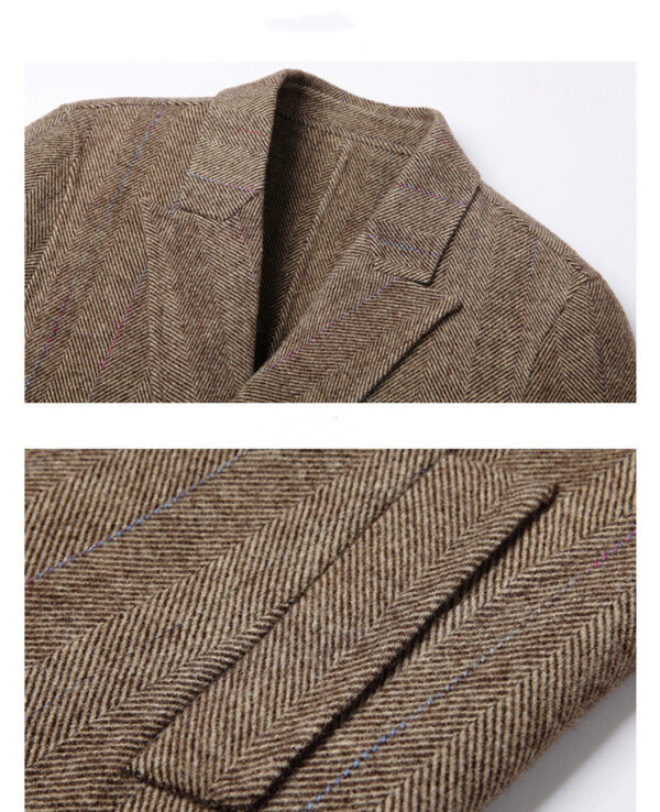 Handmade double-sided woolen coat men's cashmere coat - Image 2