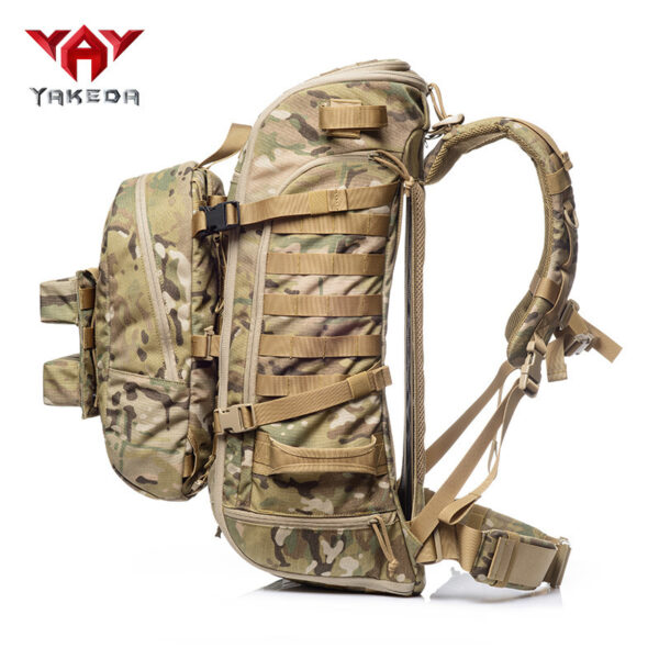Tactical Army Camouflage Double Shoulder Outdoor Travel MOLLE Child Mother Backpack - Image 2