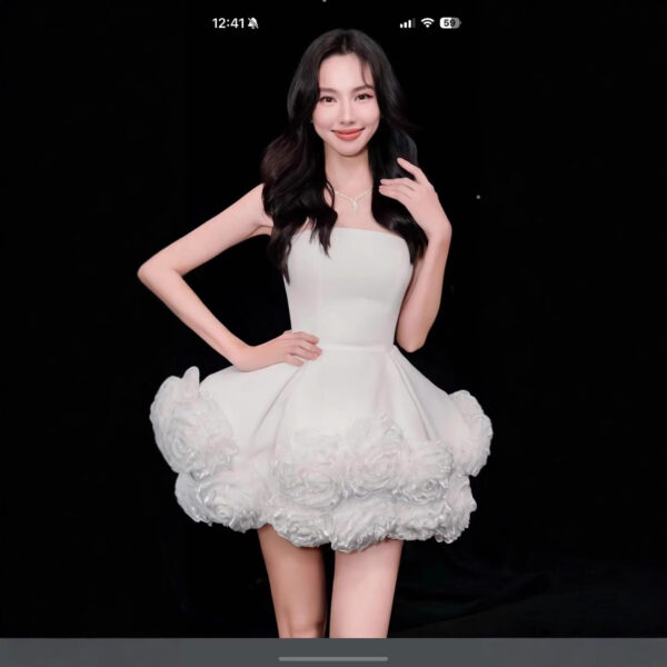 Three-dimensional French Cross-border Dress - Image 2