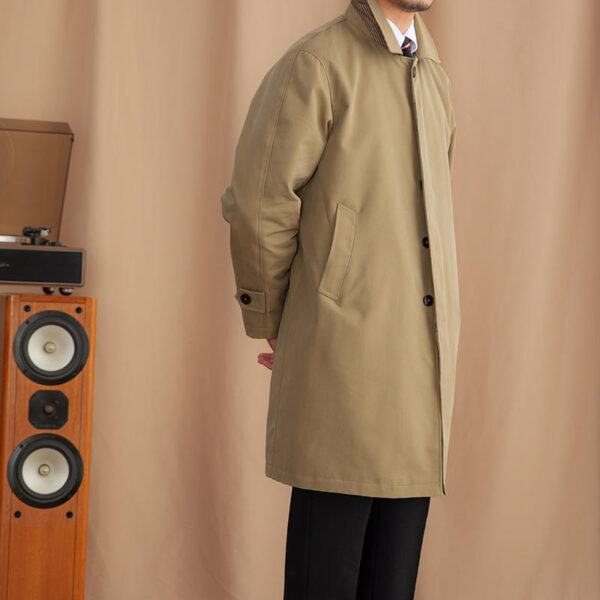 Lapel Single Breasted Business Casual Mid-length Trench Coat - Image 5