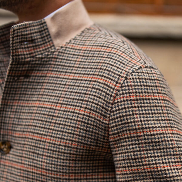 Bomber Jacket Tweed Fleece Cropped Slim-fit Jacket With Stand-up Collar - Image 3