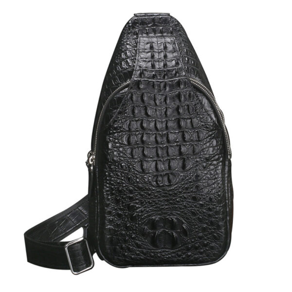 Leather Chest Bag Men's Casual Crossbody - Image 3