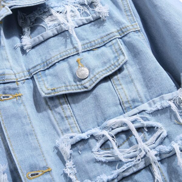 European And American Spring And Autumn Denim Coat Men - Image 6