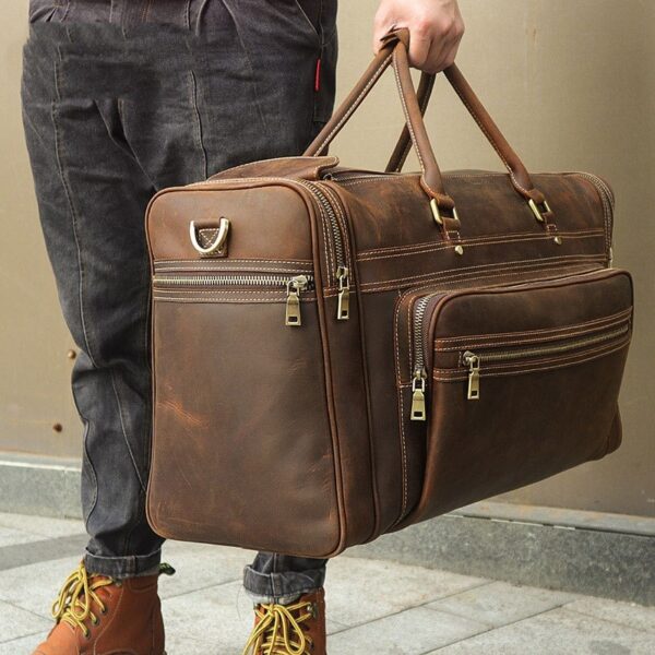 Luggage Crazy Horse Leather Long-distance Travel - Image 8