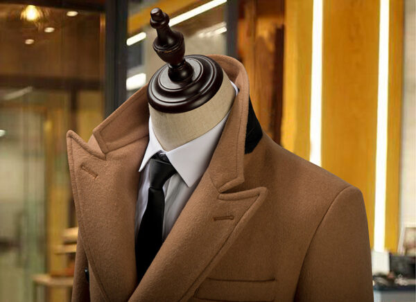 European And American Men's British Mid Length Coat - Image 7