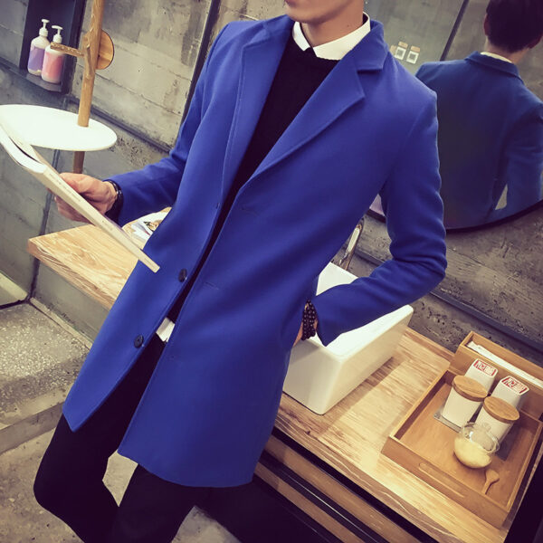 Single-breasted mid-length trench coat - Image 4