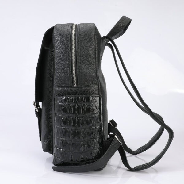 Crocodile Bone Leather Fabric Leisure Men's Real-leather Bag - Image 8