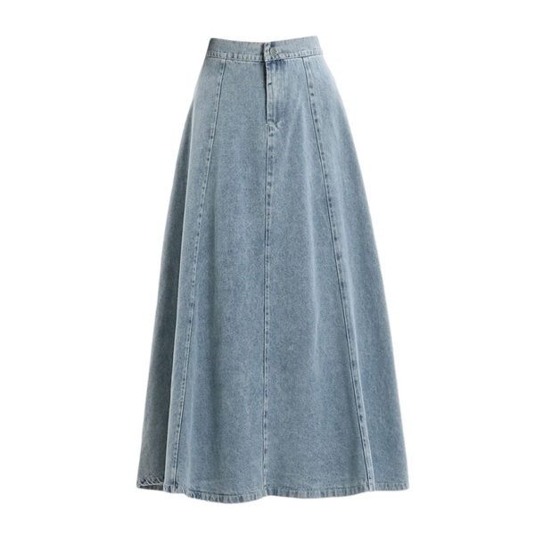 Elegance Retro Denim Skirt For Women - Image 6
