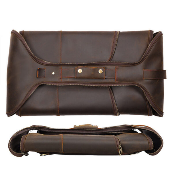 Men's Fashion Top Layer Leather Backpackage - Image 3
