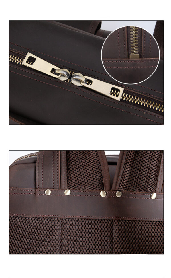 Camera European And American Crazy Horse Leather Shoulder Bag - Image 7