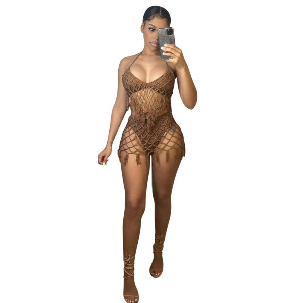Adogirl Summer Beach Sexy Bikini Women Swimwear Hollow Out - Image 3