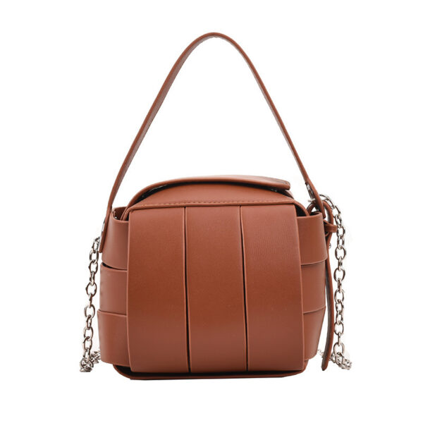 Leather Handbags For Women Vintage Spliced Fashionable - Image 4