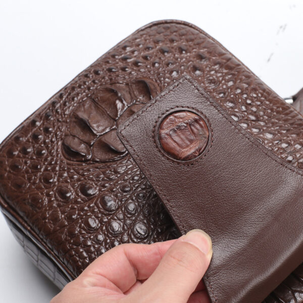 Leather Chest Bag Men's Casual Crossbody - Image 4