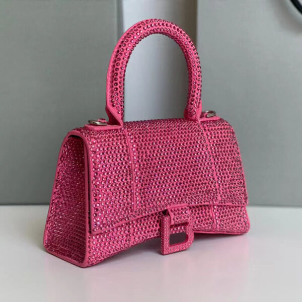 Pure Hand Heavy Work Full Diamond  Lingbling Hourglass Bag - Image 4