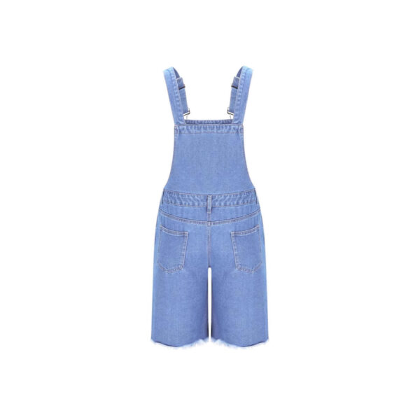 Ripped Leisure Men's Denim Suspender Shorts Jeans Men - Image 4