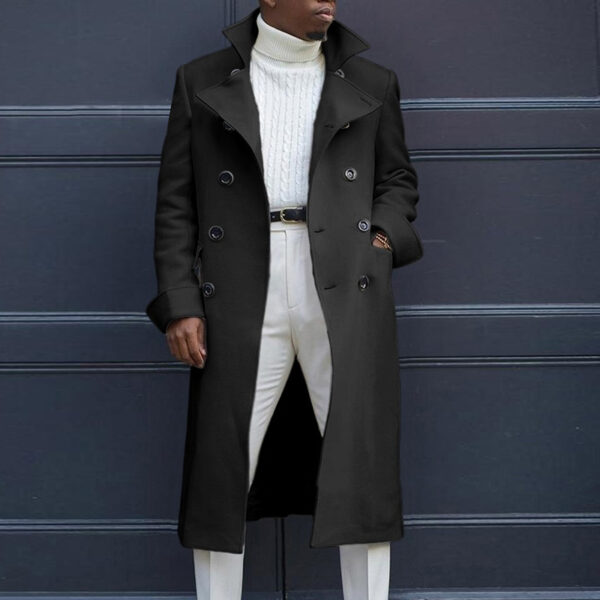 British Loose Coat Mid-Length Trench Coat - Image 4