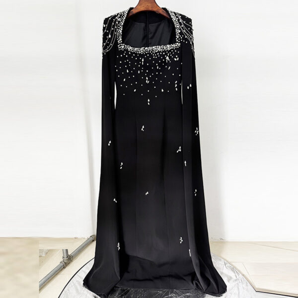 Shawl Sleeve And Floor Long Dress - Image 2