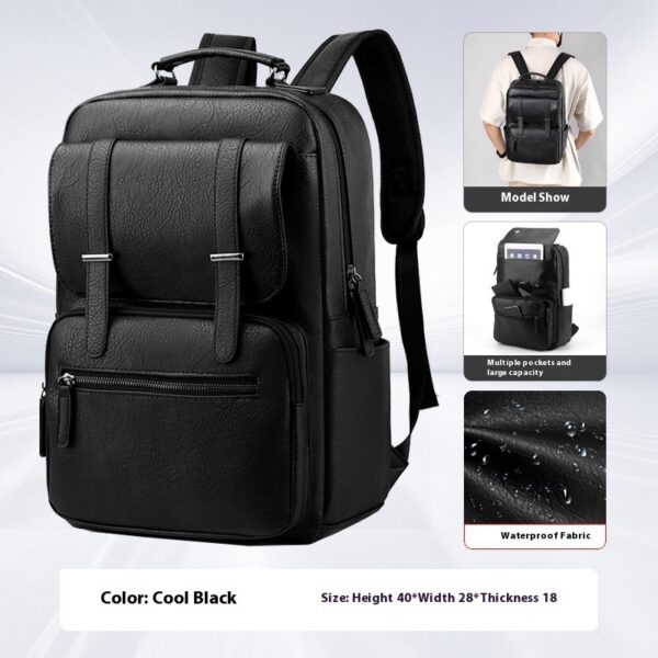 Fashion Men's Backpack Leisure Travel Waterproof Rucksack - Image 5