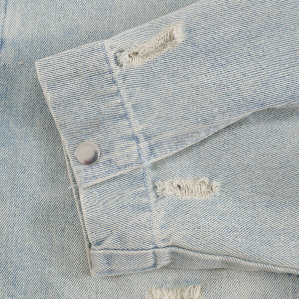 Punk Worn Out Denim Clothes Jacket Men - Image 4