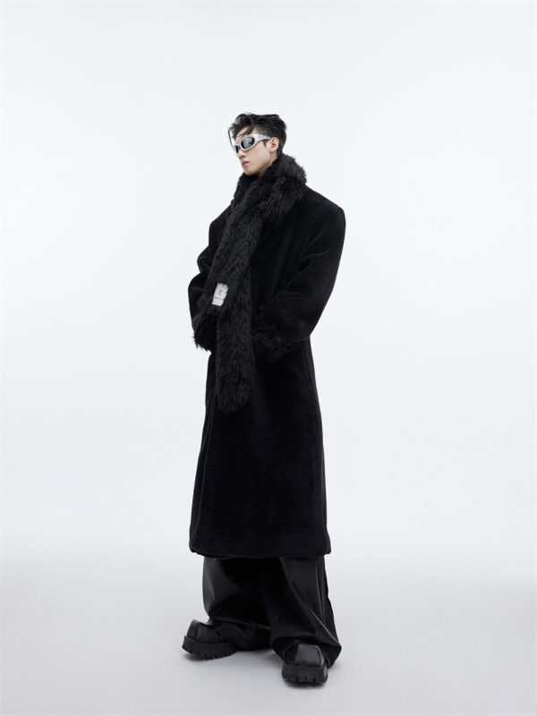 Scarf Design Overcoat Plush Thickened - Image 4