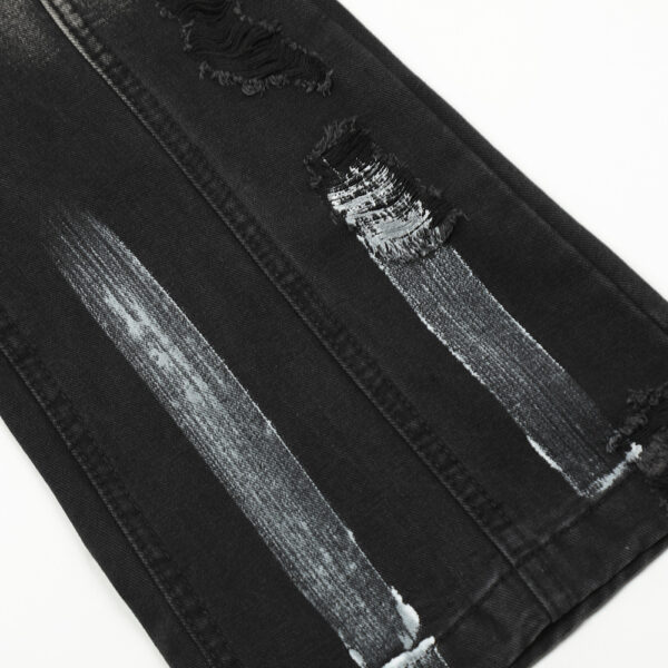 Fashion Loose Denim Bootcut Pants Men - Image 4