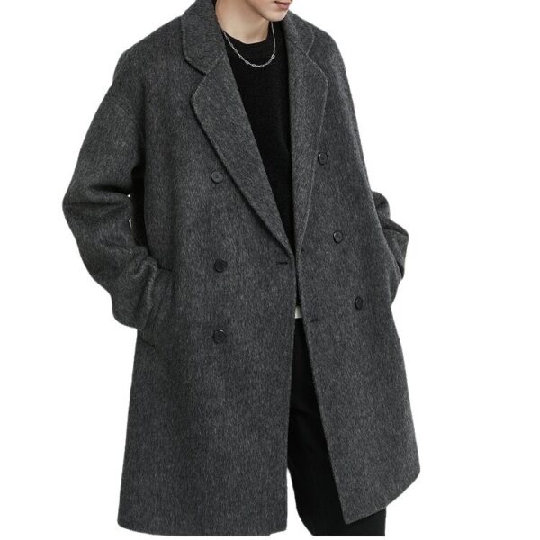 Double-sided Woolen Coat Men's Mid-length - Image 4