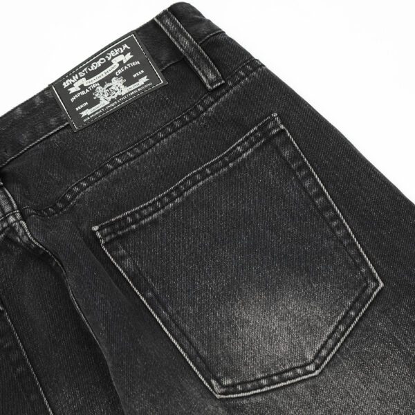 Vintage Fashion Denim Trousers For Men - Image 3