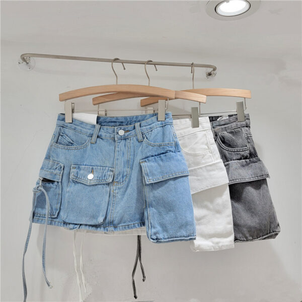 Fashion Irregular Workwear Denim Skirt Women - Image 6