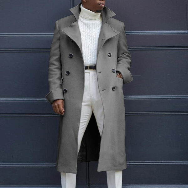 British Loose Coat Mid-Length Trench Coat - Image 5