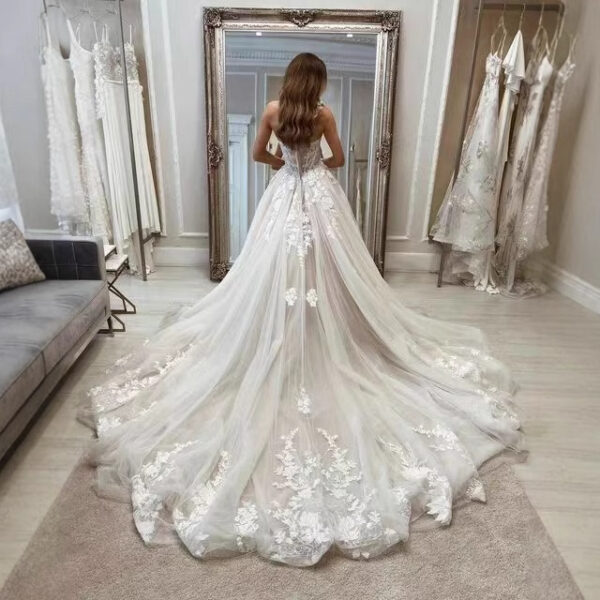 Bridal Lace Yarn dress - Image 5