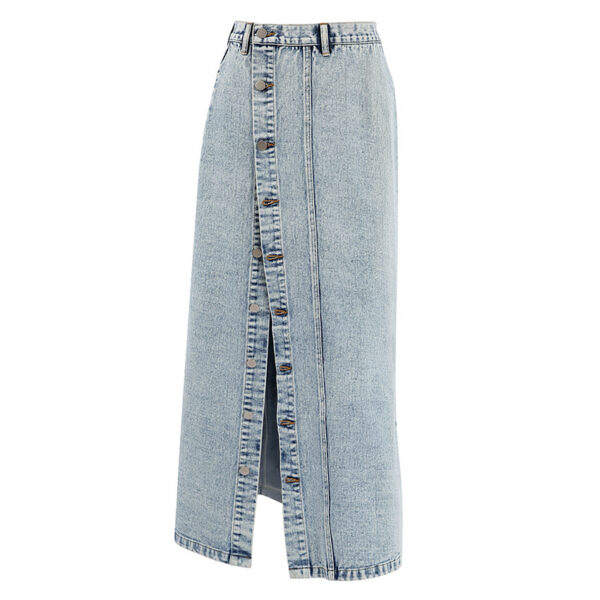 Retro Design Denim Skirt For Women - Image 7