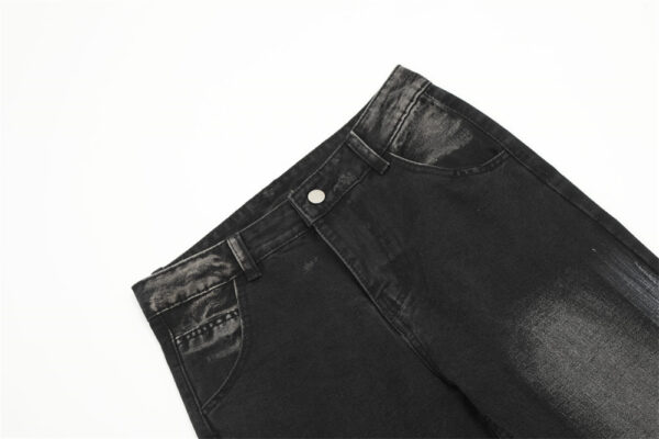 Fashion Loose Denim Bootcut Pants Men - Image 6
