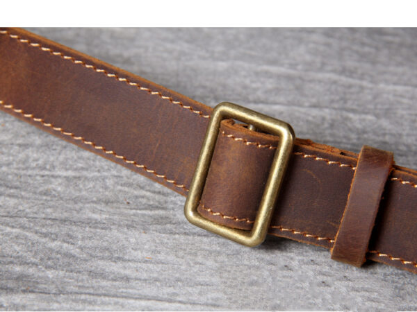 Men's Handmade Leather Laptop Bag Luggage - Image 6