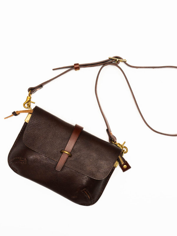 Vintage Leather One-shoulder Messenger Bag - Image 3