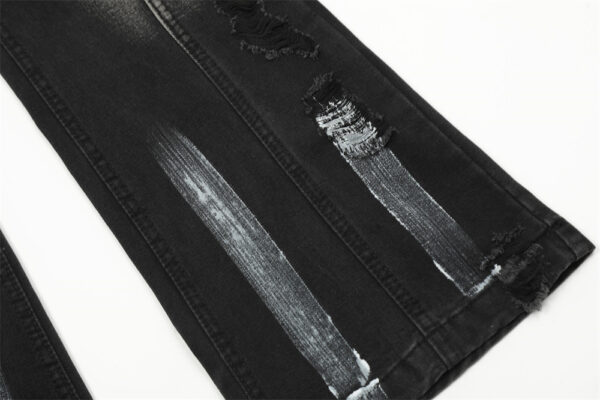 Fashion Loose Denim Bootcut Pants Men - Image 2