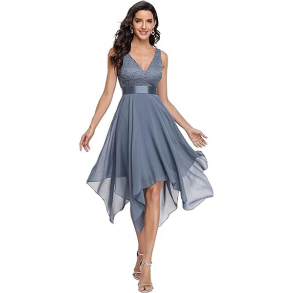 Women's Lace Chiffon Cocktail dress - Image 3